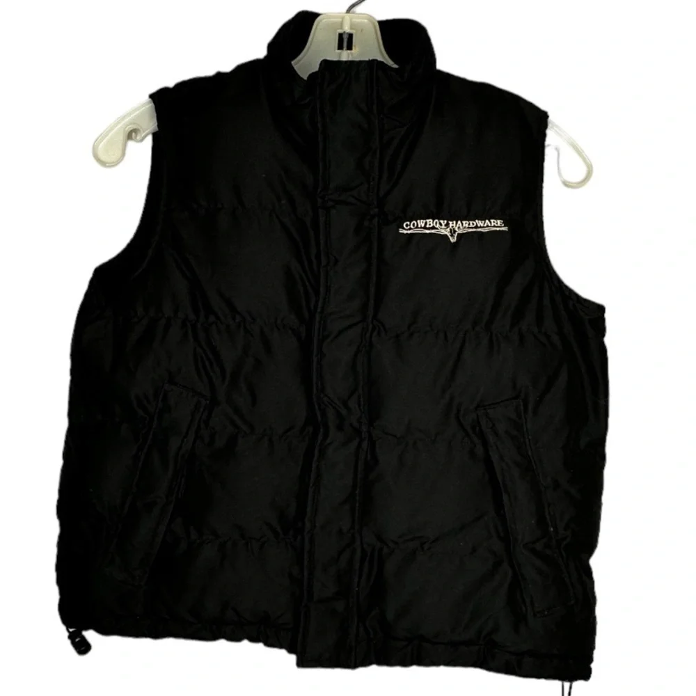 Cowboy‎ Hardware Black Puffer Vest